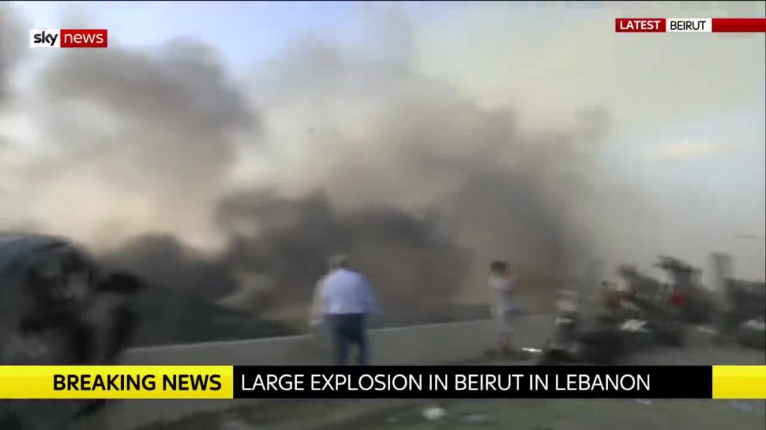 BREAKING- Huge explosion rocks Beirut