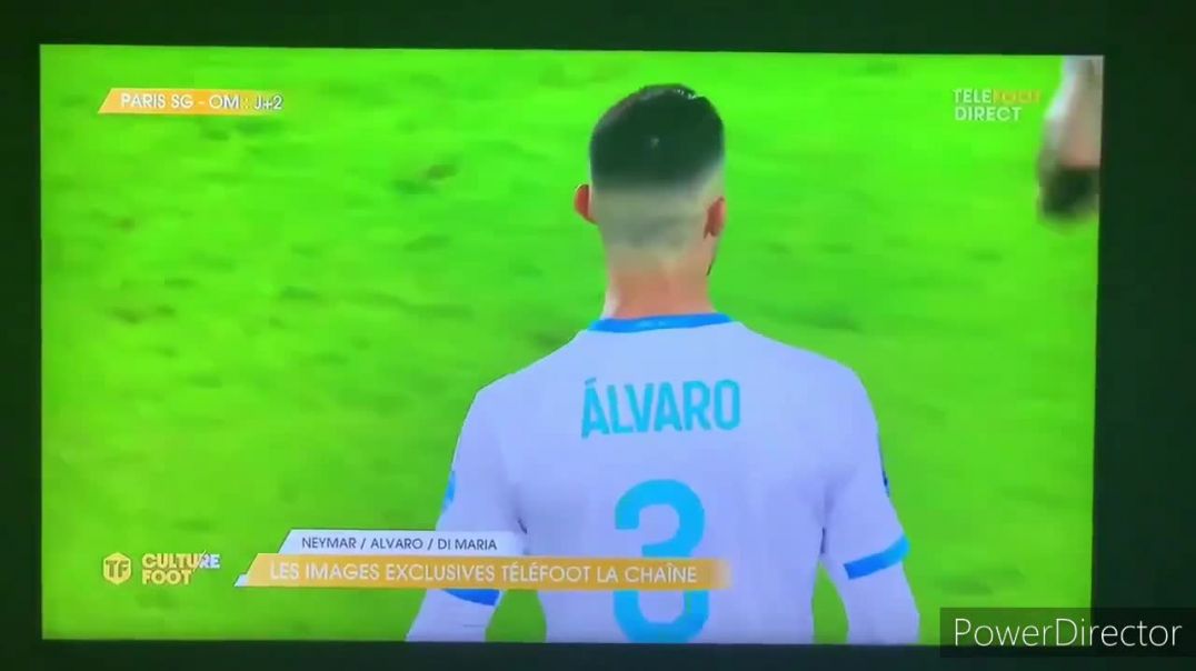 Angel Di Maria SPITTING on Alvaro Gonzalez during the Match