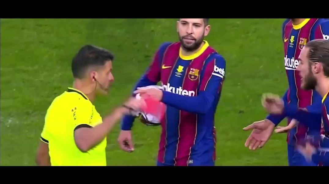 Lionel Messi Red Card Barcelona vs Athletic Bilbao 17_01_2021