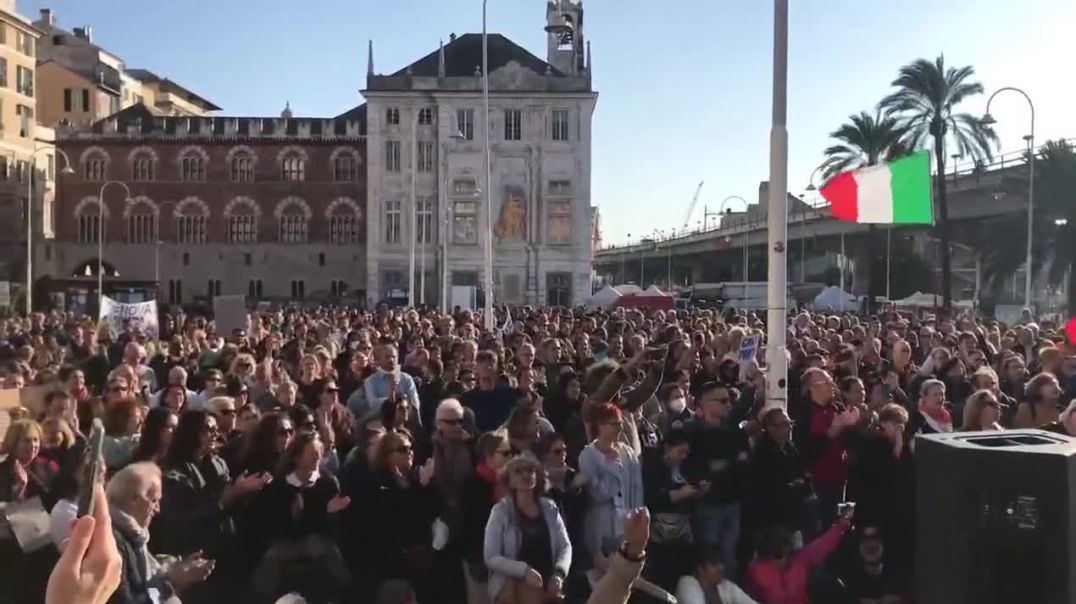 Իտալիայում բողոքի լայնածավալ ցույցեր են ընդդեմ COVID անձնագրերի