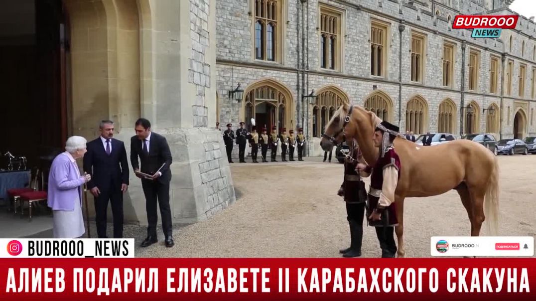 Ильхам Алиев подарил королеве Елизавете II карабахского скакуна