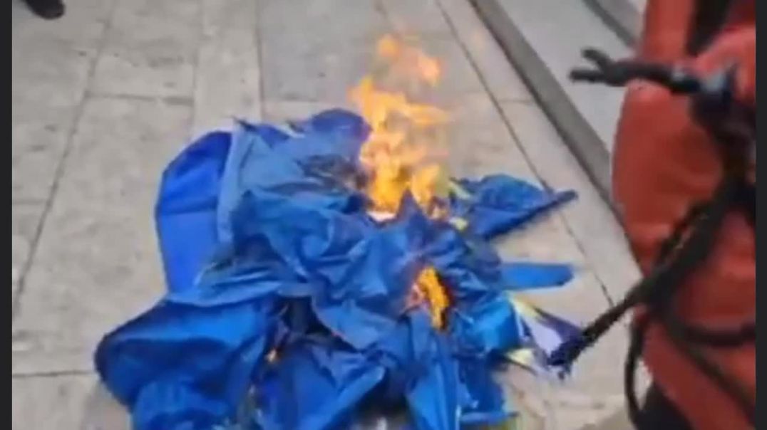 Վրաստանում այրում են ԵՄ-ի դրոշը