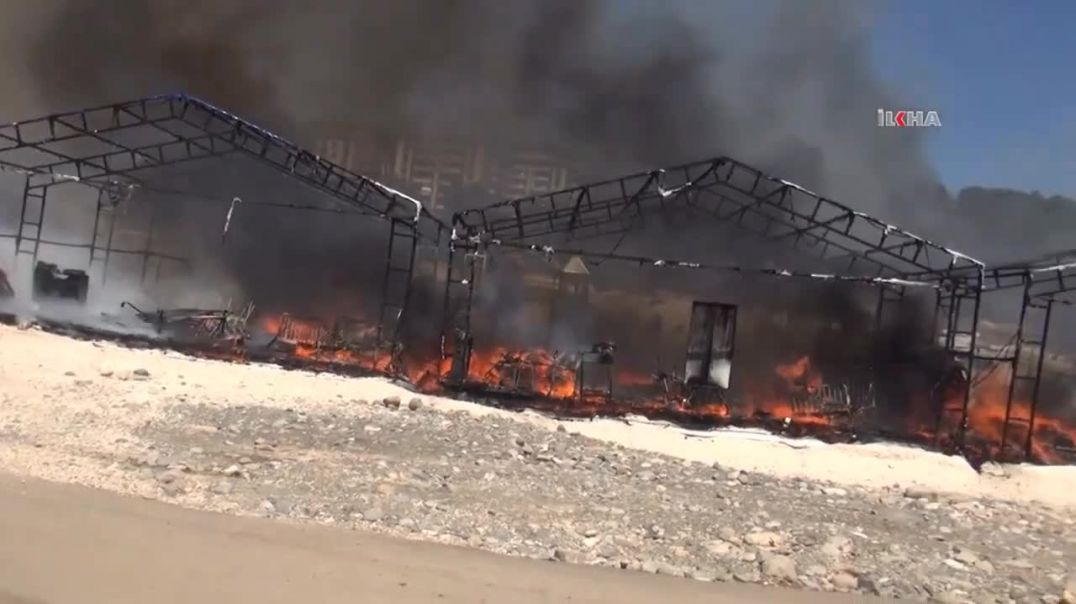 Adıyaman'da çadırkentte yangın (online-video-cutter
