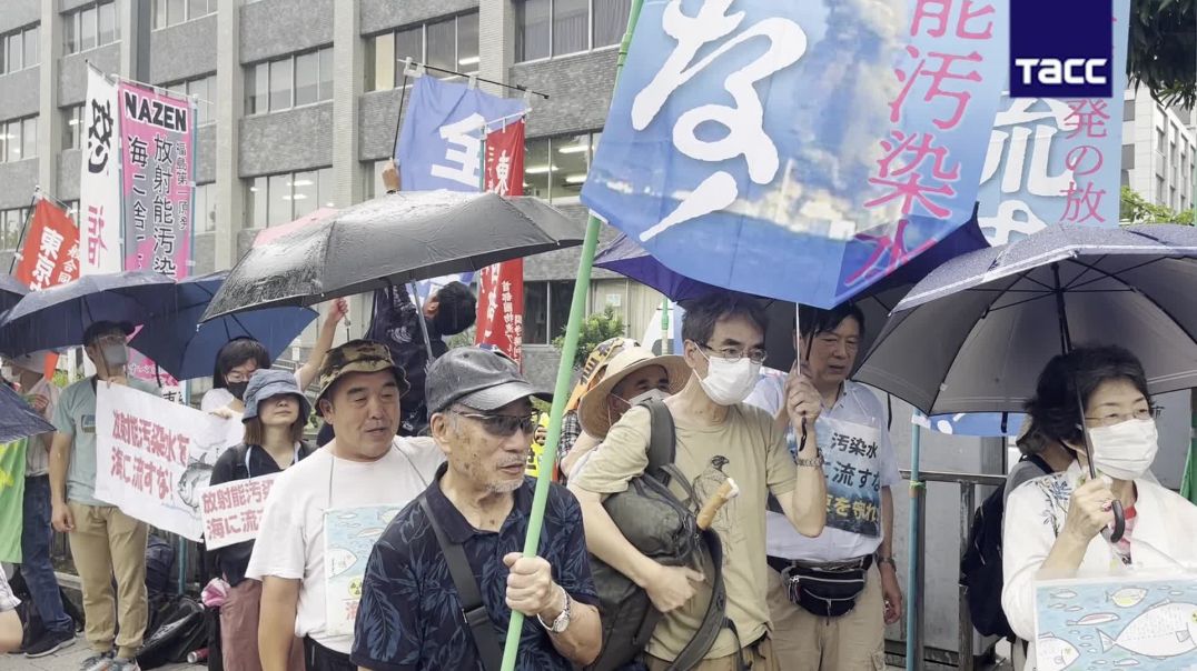 Ցուցարարները Ճապոնիայի վարչապետի նստավայրի մոտ բողոքում են «Ֆուկուսիմա-1»-ից ջուրն օվկիանոս բաց թողն
