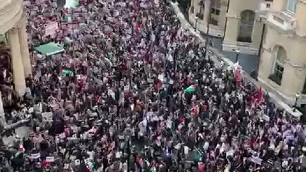 Լոնդոնում պաղեստինցիներին աջակցող զանգվածային ցույց է տեղի ունենում