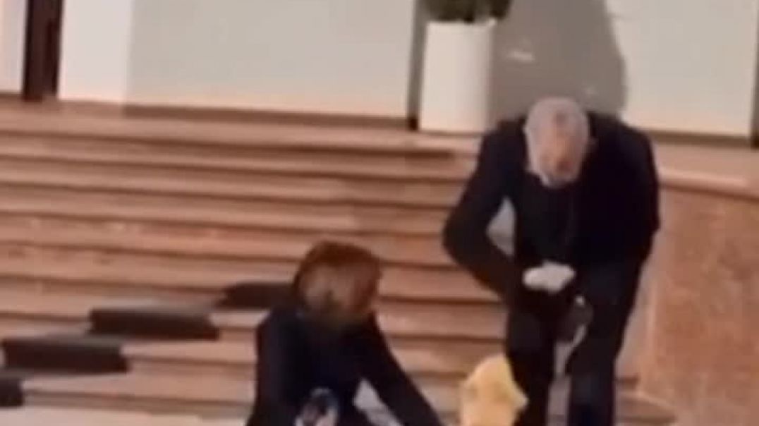 Ինչպես է Մոլդովայի նախագահի շունը կծում Ավստրիայի ղեկավարի ձեռքը, երբ վերջինս փորձում է շոյել կենդան