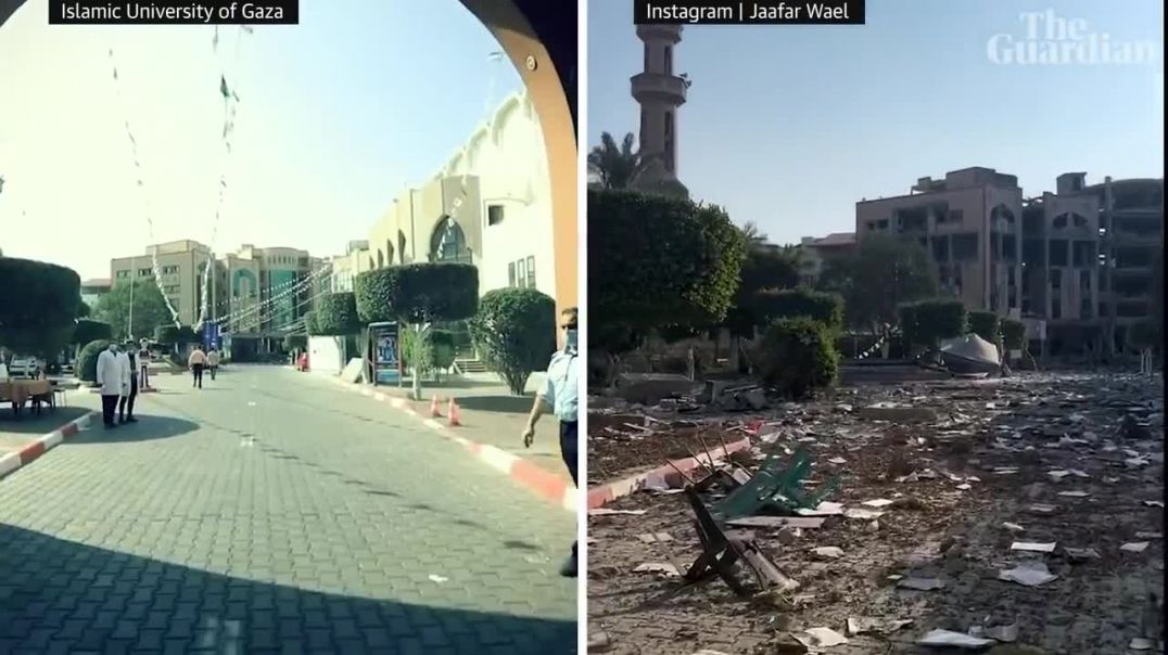Gaza City before and after_ footage shows destruction wreaked by war
