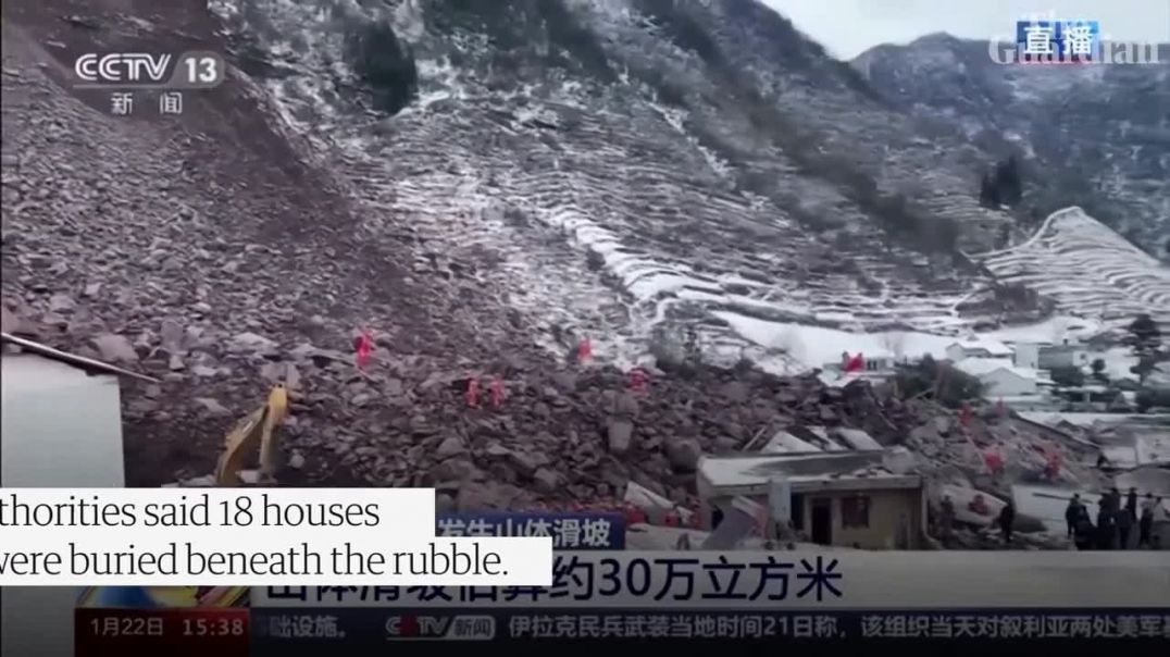 Dozens buried under rubble after landslide in south-west China (online-video-cutter