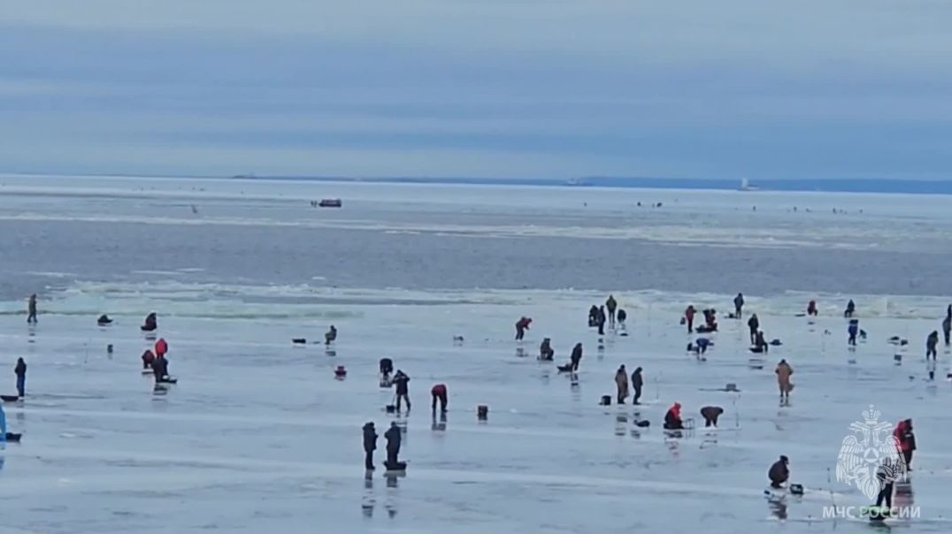 տասնյակ ձկնորսներ հայտնվել են Ֆիննական ծոցում կոտրված սառցաբեկորի վրա
