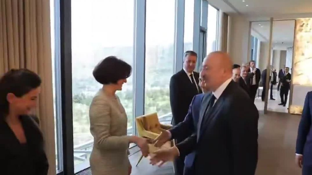 Ալիևի ջերմ հանդիպումը Իվանիշվիլիի հետ